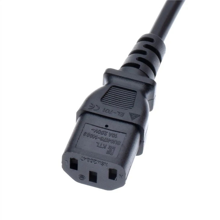 Black Power Cord Plug