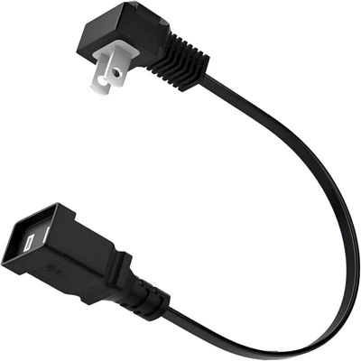 1ft kort US Power Extension Cable Cord
